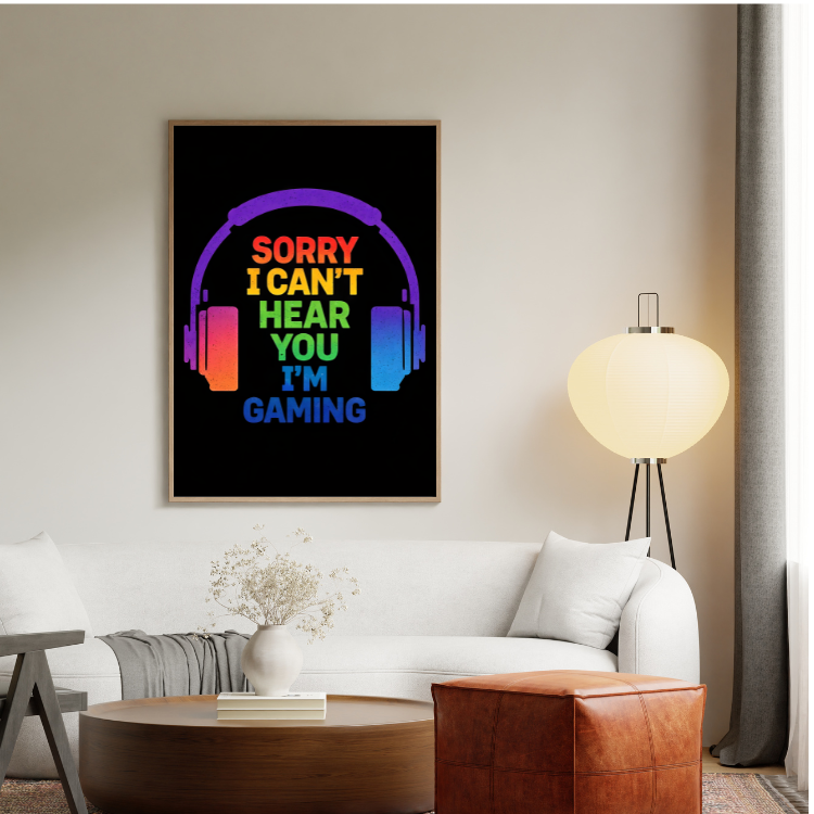 Plakat Gaming Mode On Kompozycja4