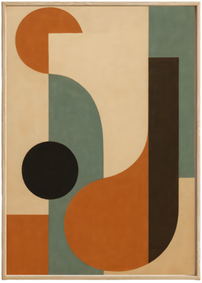 Plakat Abstrakcja Retro