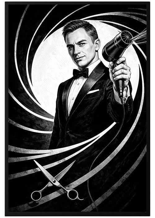Plakat Agent Fryzjer
