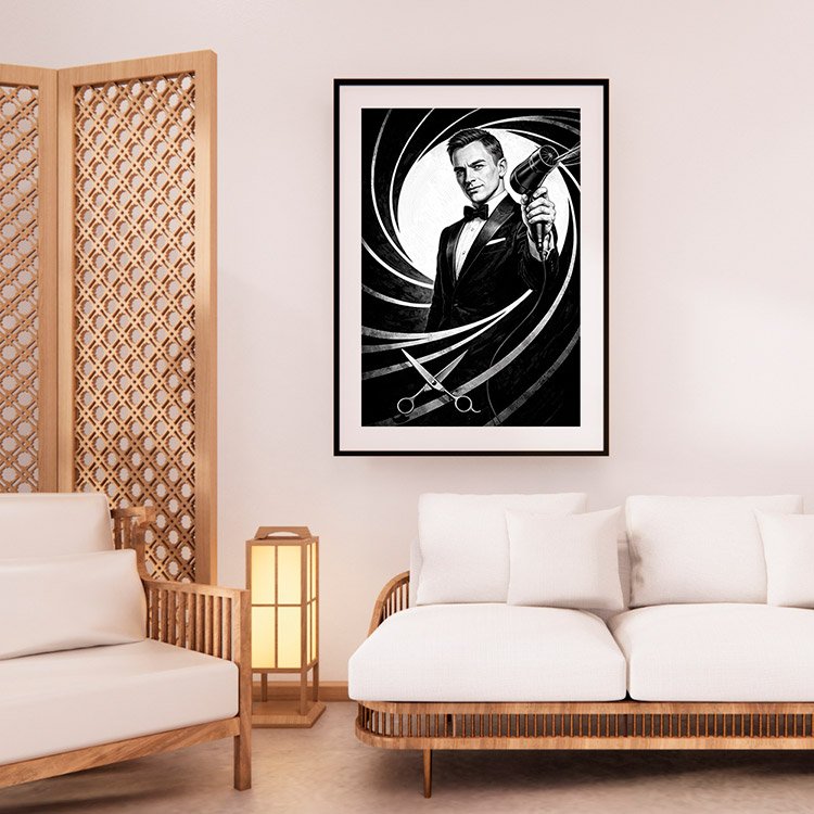 Plakat Agent Fryzjer Kompozycja 2