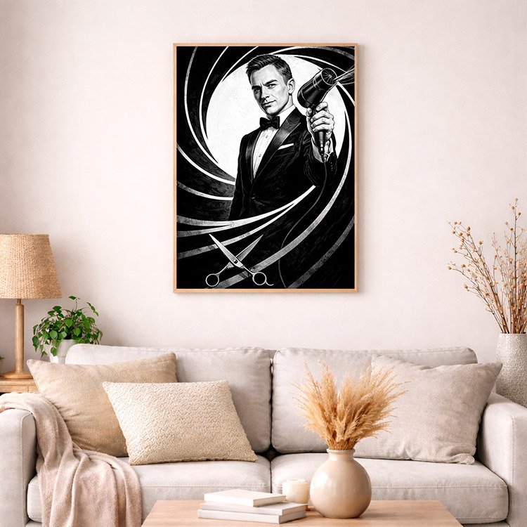 Plakat Agent Fryzjer Kompozycja 4