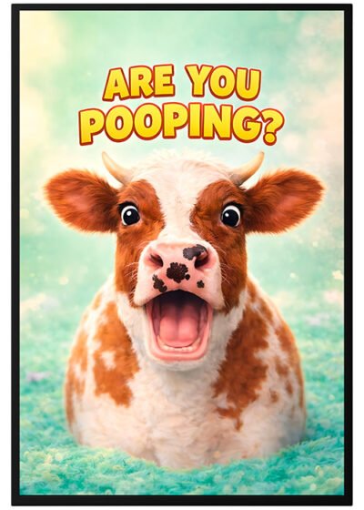Plakat Cow Funny