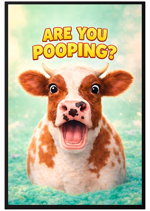 Plakat Cow Funny