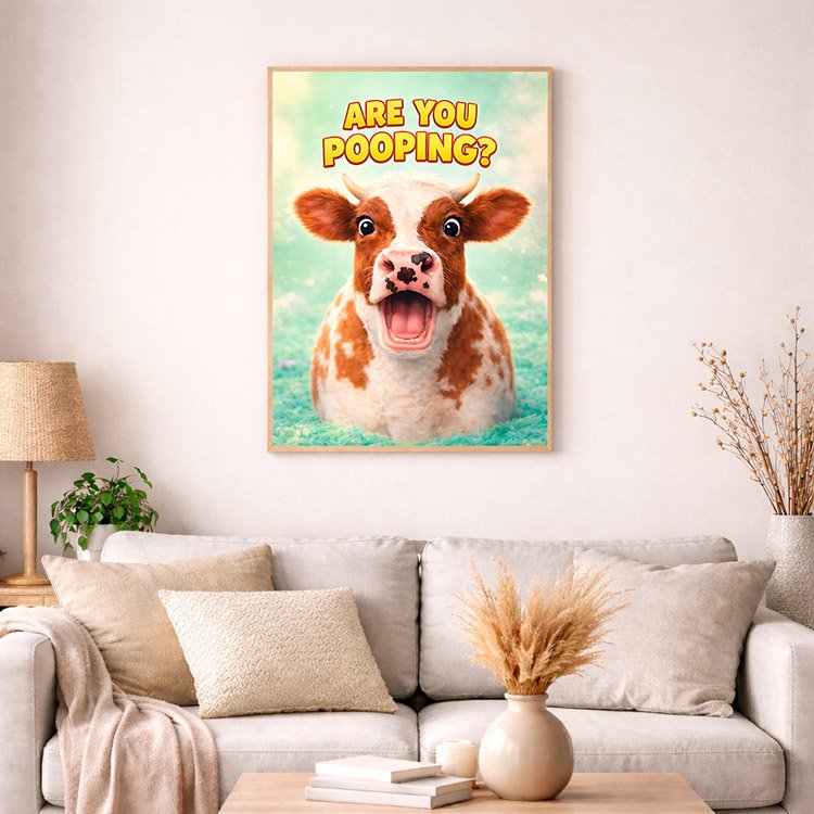 Plakat Cow Funny Kompozycja 4