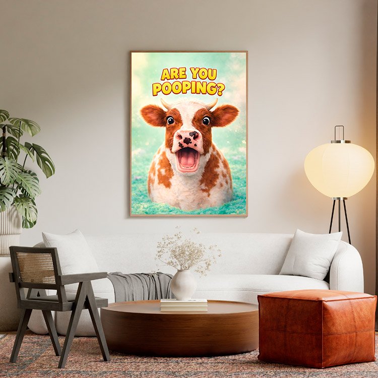 Plakat Cow Funny Kompozycja 5