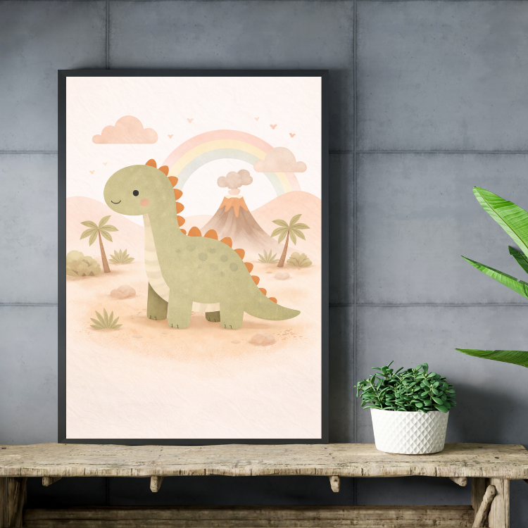 Plakat Dinozaur Kompozycja2