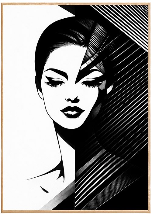 Plakat Do Salonu Fryzjerskiego Kompozycja 1