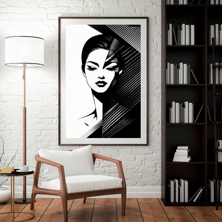 Plakat Do Salonu Fryzjerskiego Kompozycja 3