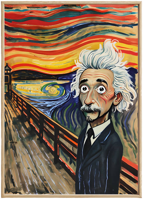 Plakat Einstein Scream