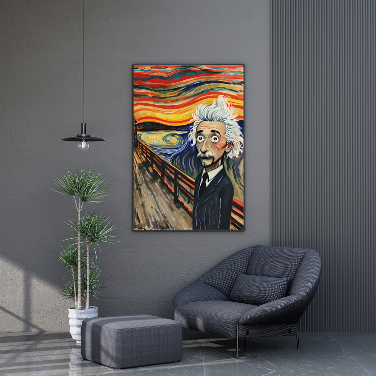 Plakat Einstein Scream Kompozycja3