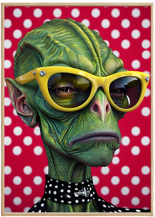 Plakat Elegancki Kosmita