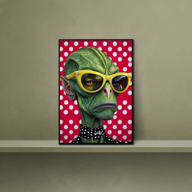 Plakat Elegancki Kosmita Kompozycja1