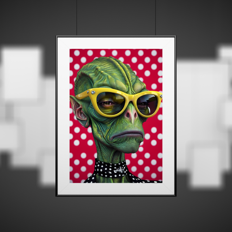 Plakat Elegancki Kosmita Kompozycja2