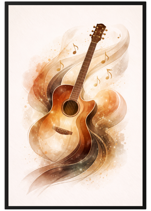 Plakat Gitara Art