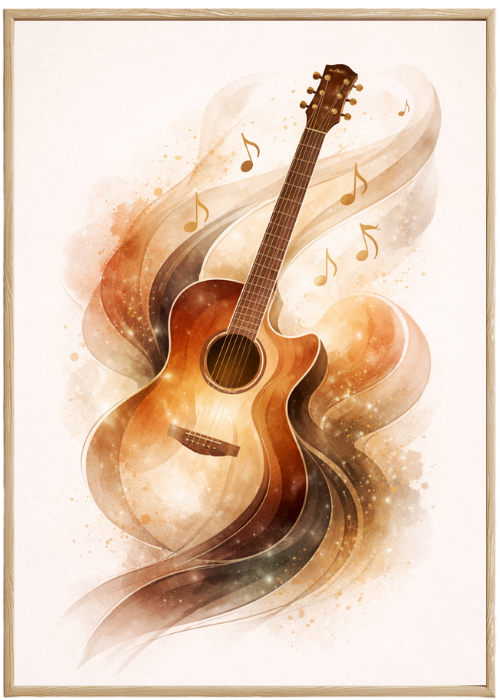 Plakat Gitara Art Kompozycja1
