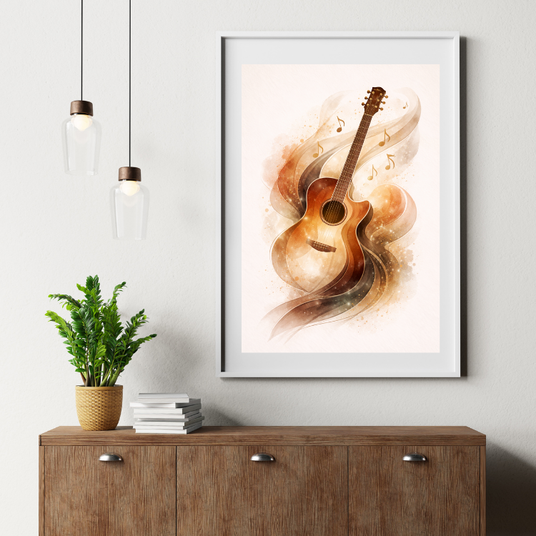 Plakat Gitara Art Kompozycja3