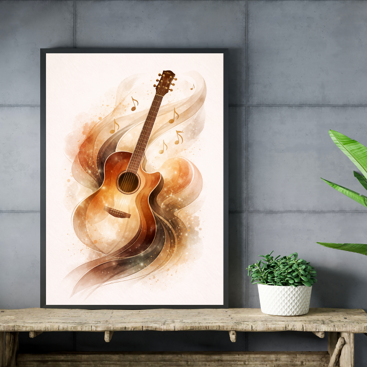 Plakat Gitara Art Kompozycja4