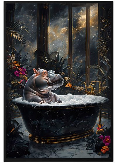 Plakat Hipcio W Wannie