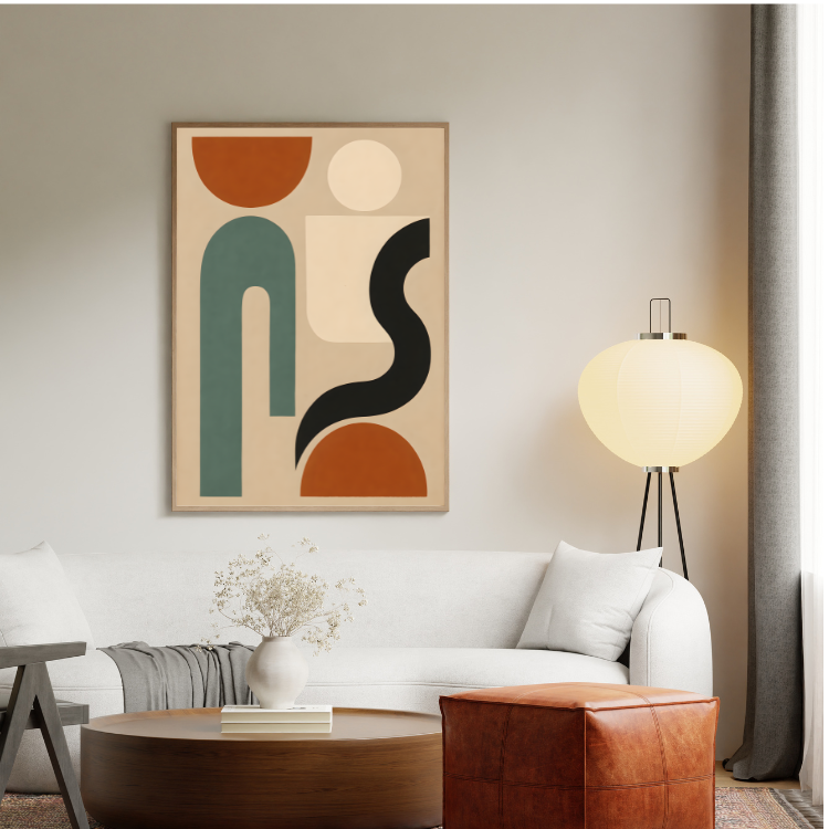 Plakat Japandi Sztuka Kompozycja2