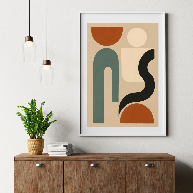 Plakat Japandi Sztuka Kompozycja3