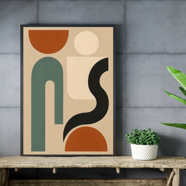 Plakat Japandi Sztuka Kompozycja4