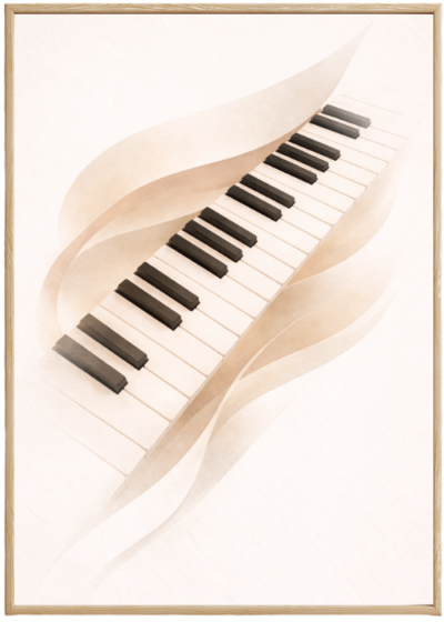 Plakat Klawisze Pianino