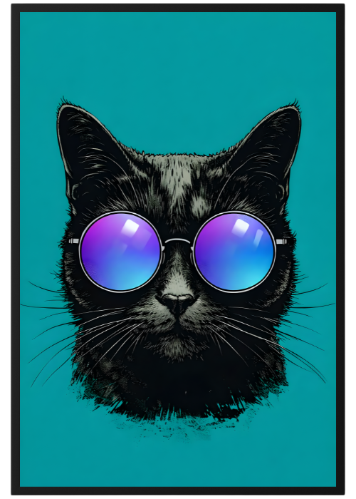 Plakat Kot Elegant Kompozycja1