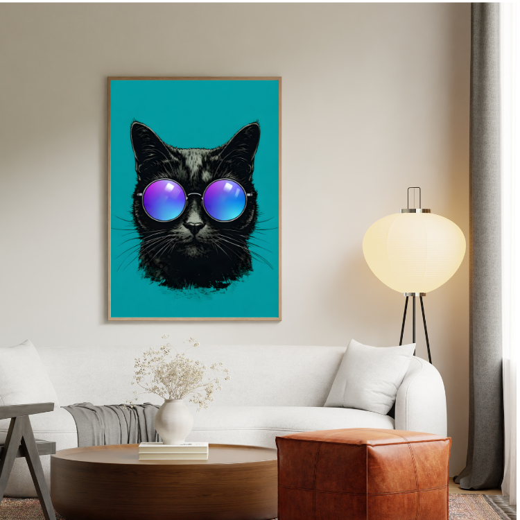 Plakat Kot Elegant Kompozycja4