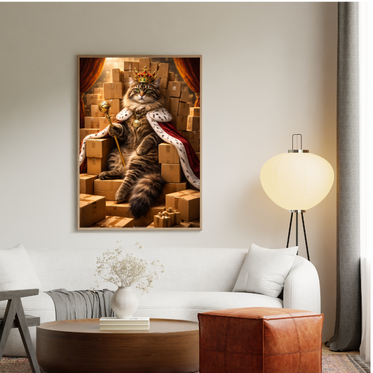 Plakat Kot I Kartony Kompozycja4