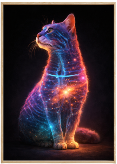 Plakat Kot Prześwietlony