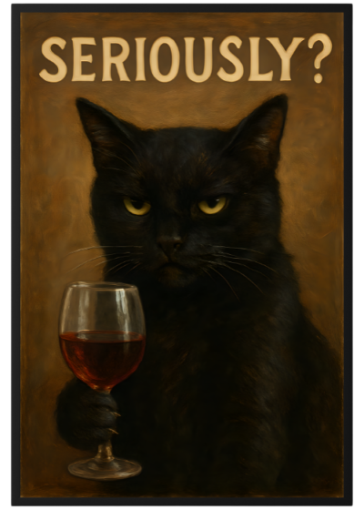 Plakat Kot Seriously