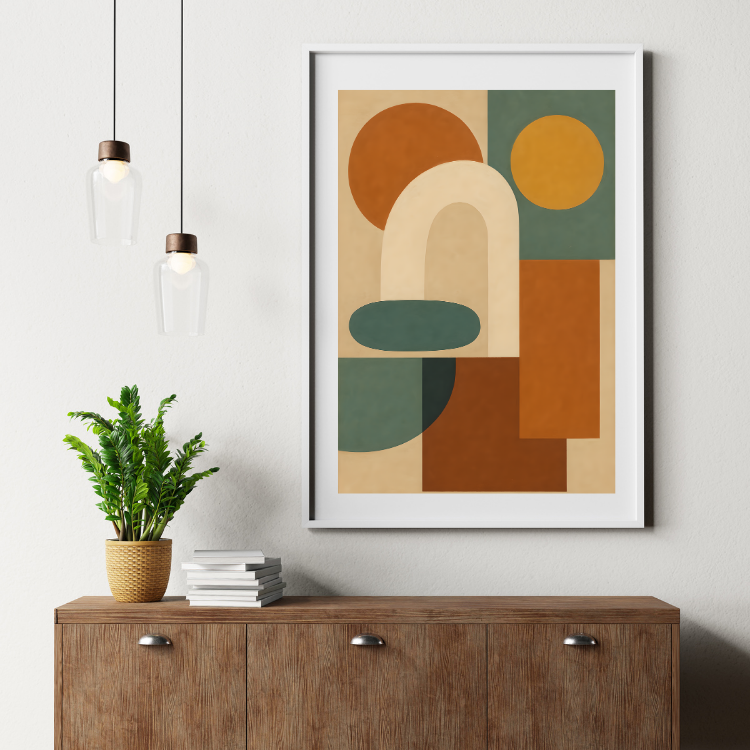 Plakat Kształty Salonowe Kompozycja2