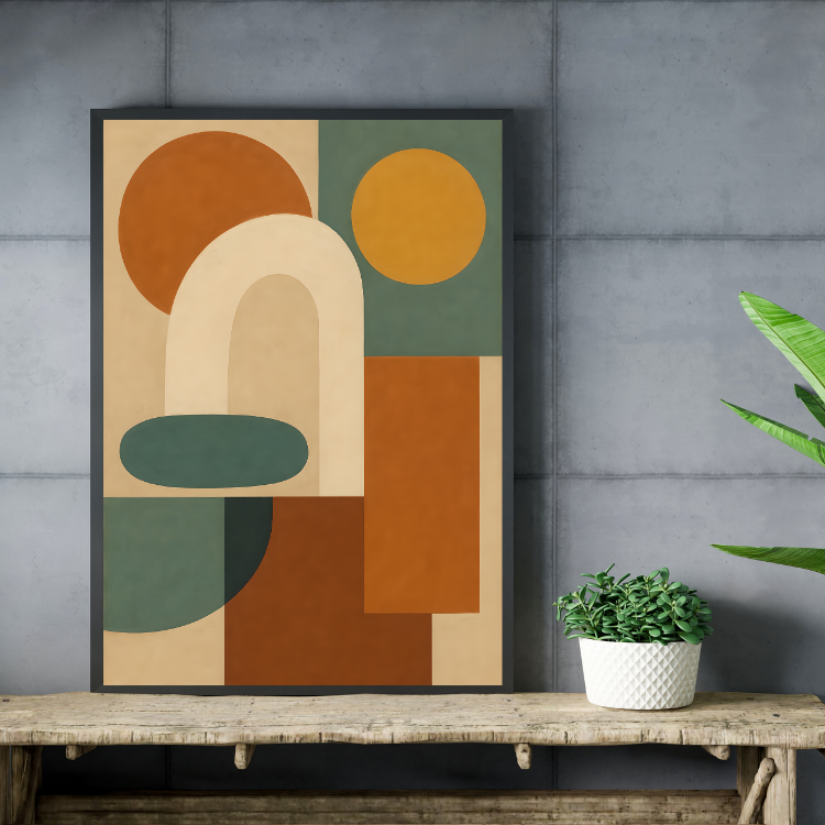 Plakat Kształty Salonowe Kompozycja3