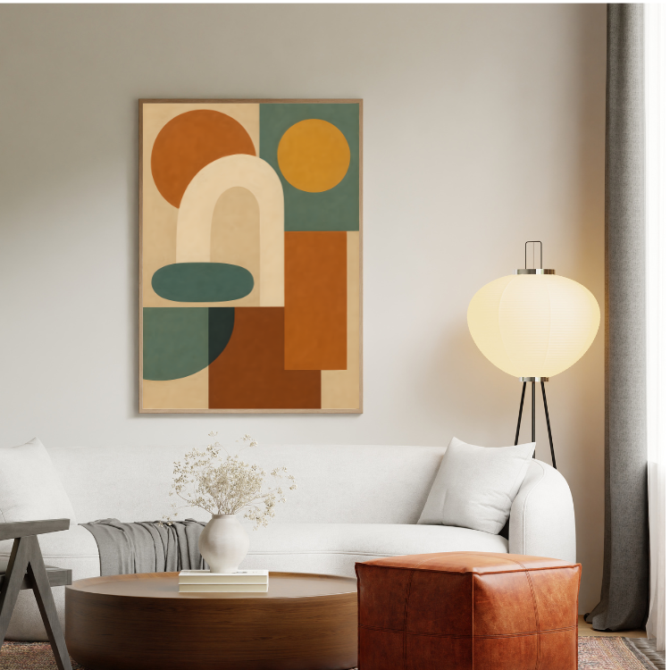 Plakat Kształty Salonowe Kompozycja4