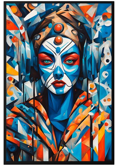 Plakat Kubistyczna Kobieta