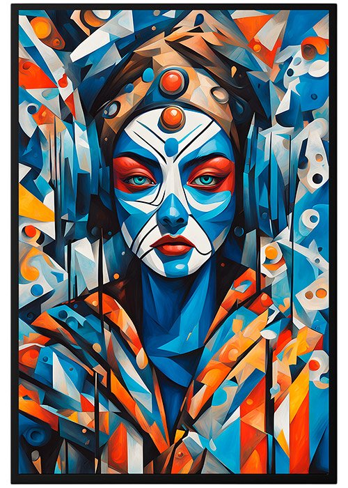 Plakat Kubistyczna Kobieta