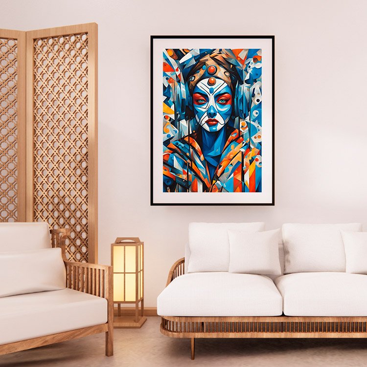 Plakat Kubistyczna Kobieta Kompozycja 2