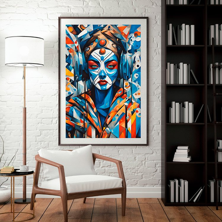 Plakat Kubistyczna Kobieta Kompozycja 3