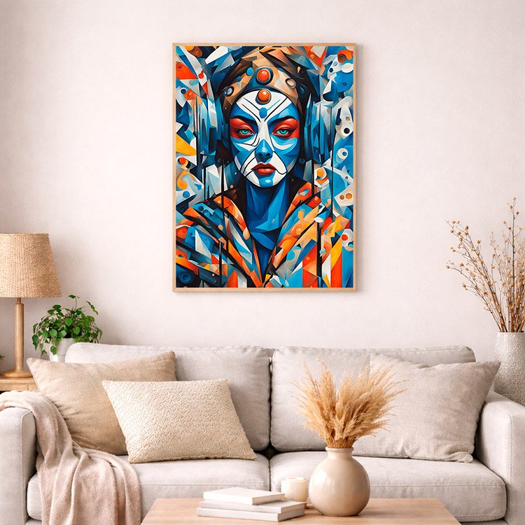 Plakat Kubistyczna Kobieta Kompozycja 4