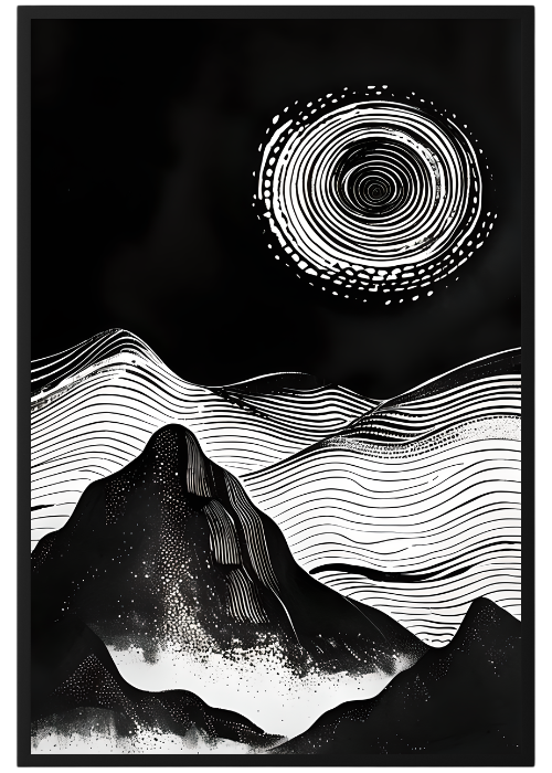 Plakat Linoryt Kompozycja1