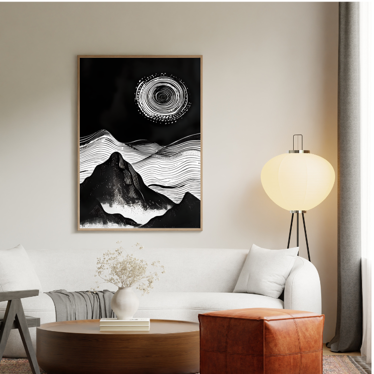 Plakat Linoryt Kompozycja2