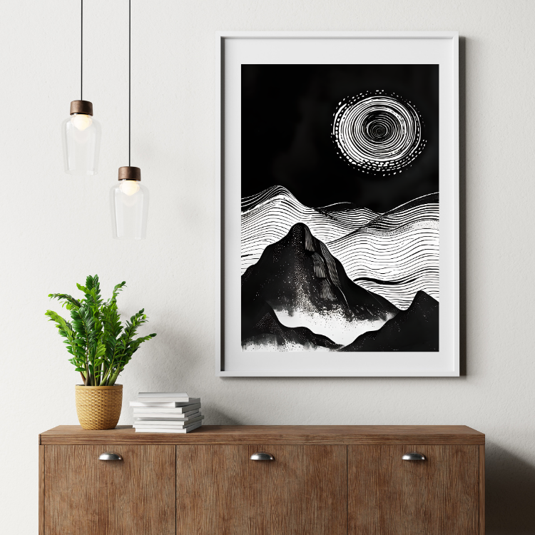 Plakat Linoryt Kompozycja3