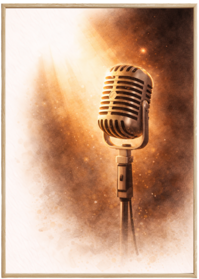 Plakat Mikrofon Art