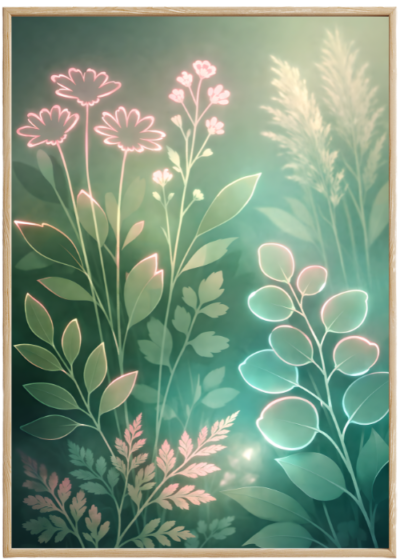 Plakat Nowoczesna Roślinność