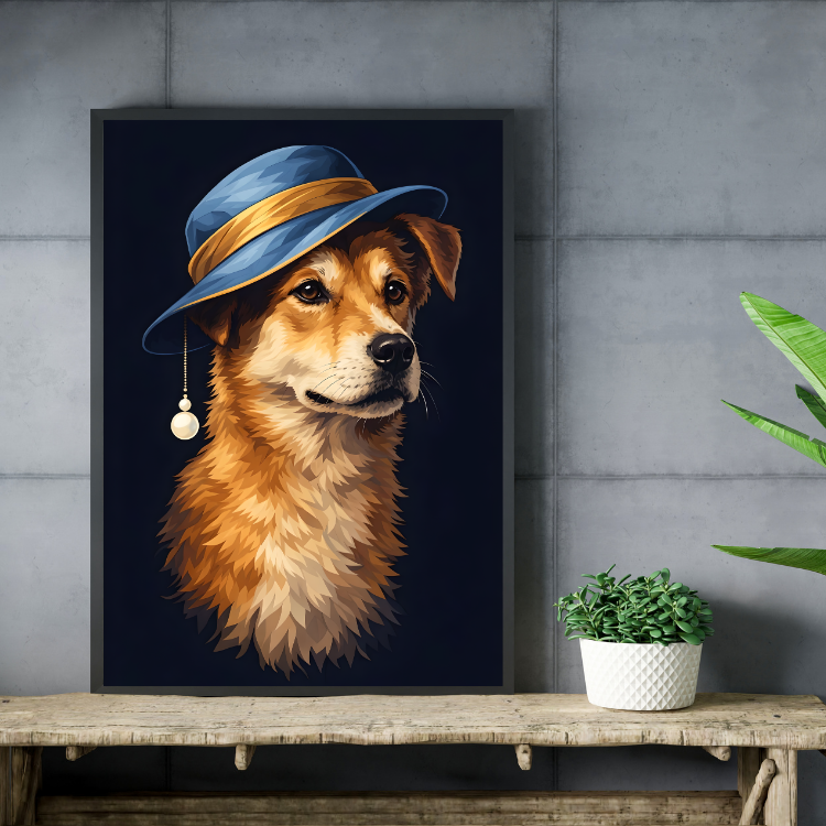Plakat Pies Dziewczyna Z Perłą Kompozycja2