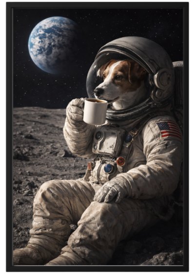 Plakat Pies Kosmonauta