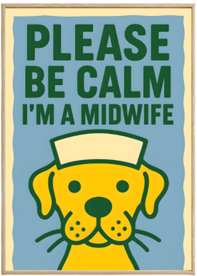 Plakat Pies Midwife