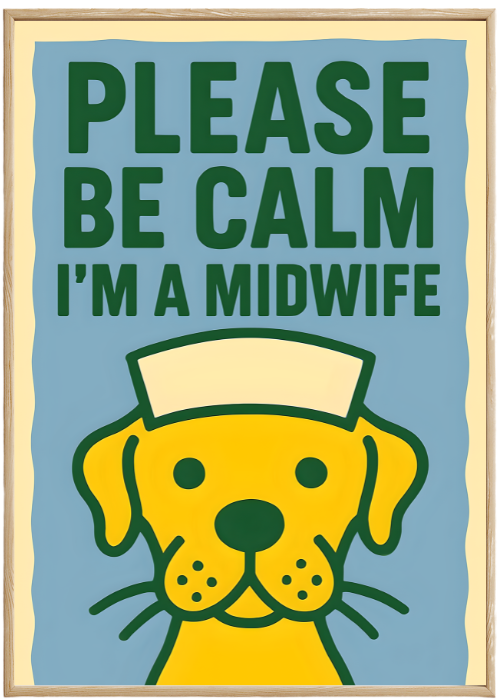 Plakat Pies Midwife