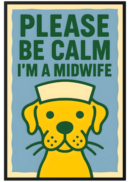 Plakat Pies Midwife Kompozycja1