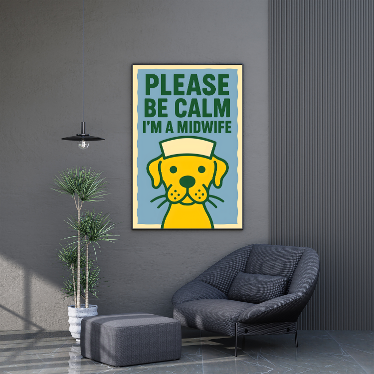 Plakat Pies Midwife Kompozycja3